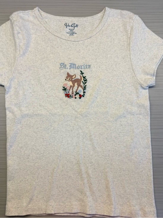 Brandy Melville Tops - Brandy Melville John Galt St. Moritz Graphic Tee - Light Heather